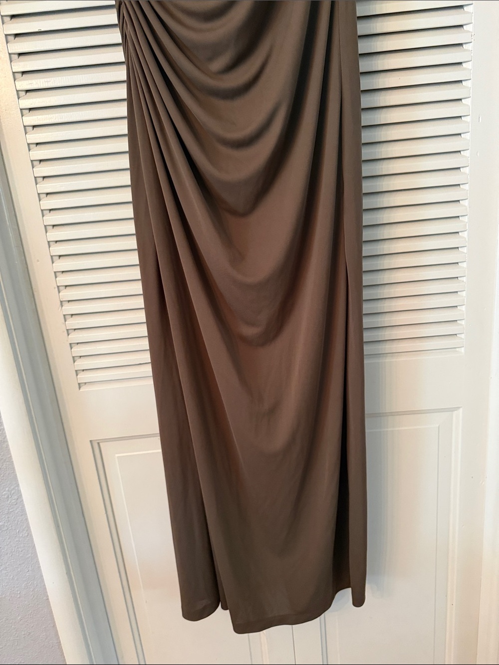 Zara Brown Ruched Maxi Skirt - Picture 4 of 6